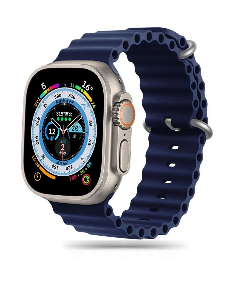 Tech-Protect IconBand Pro Strap for Apple Watch 4 / 5 / 6 / 7 / 8 / 9 / SE / Ultra 1 / 2 (42/44/45/49 mm) - Navy Blue