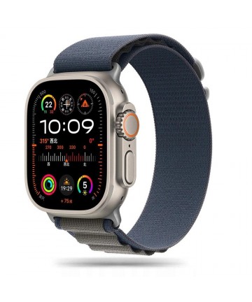 Tech-Protect Nylon Pro Strap for Apple Watch 4 / 5 / 6 / 7 / 8 / 9 / SE / Ultra 1 / 2 (42/44/45/49 mm) - Blue-Gray