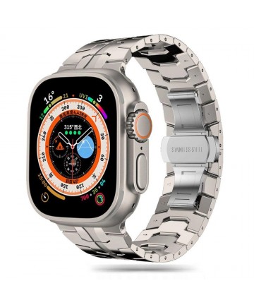 Tech-Protect Stainless Line bracelet for Apple Watch 4 / 5 / 6 / 7 / 8 / 9 / SE / Ultra 1 / 2 (42/44/45/49 mm) - titanium
