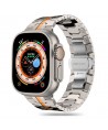 Tech-Protect Stainless Line Bracelet for Apple Watch 4 / 5 / 6 / 7 / 8 / 9 / SE / Ultra 1 / 2 (42/44/45/49 mm) - Titanium Orange