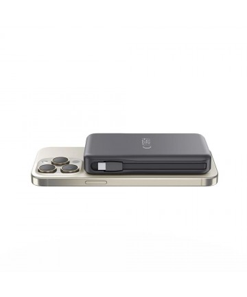 Tech-Protect LifeMag PB31 Power Bank with MagSafe 10000mAh 15W USB-C / USB-A / Built-in USB-C / Lightning Cables - Black