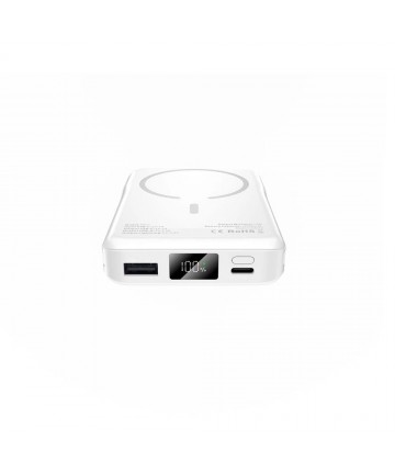 Tech-Protect LifeMag PB31 Power Bank with MagSafe 10000mAh 15W USB-C / USB-A / Built-in USB-C / Lightning Cables - White