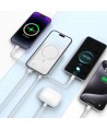 Tech-Protect LifeMag PB31 Power Bank with MagSafe 10000mAh 15W USB-C / USB-A / Built-in USB-C / Lightning Cables - White