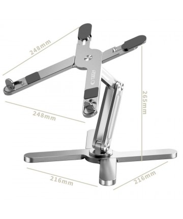 Tech-Protect ULS200 universal stand for laptops up to 16" - silver