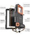 Tech-Protect Waterproof Case IPX8 for 4.7-6.7" Smartphones - Black and Orange