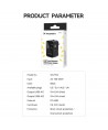 Wozinsky WUTWC Travel Adapter Universal 24W EU / US / AUS / UK / 2x USB-A - Black