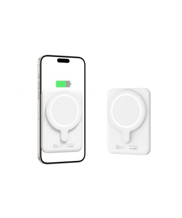 Tech-Protect LifeMag PB10 Powerbank with MagSafe 5000mAh 15W USB-C port - white + USB-C cable