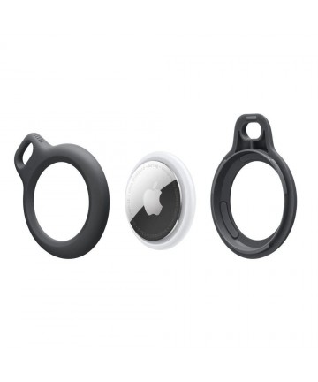 Tech-Protect Rough Case for Apple AirTag with Ring - Black
