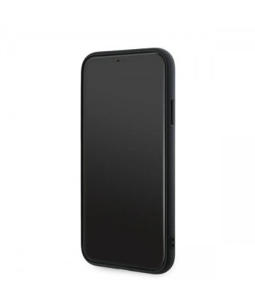 Karl Lagerfeld Diagonal Quilted Script case for iPhone 11 / Xr - black