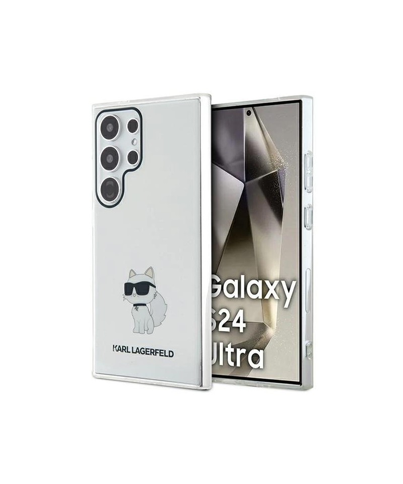 Karl Lagerfeld IML Choupette case for Samsung Galaxy S24 Ultra - transparent