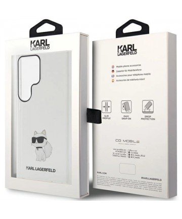 Karl Lagerfeld IML Choupette case for Samsung Galaxy S24 Ultra - transparent