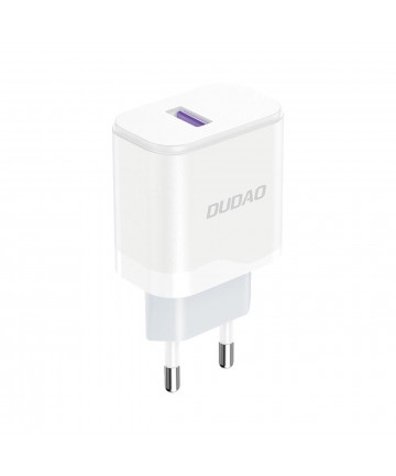 Dudao A20EU USB-A 18W network charger - white