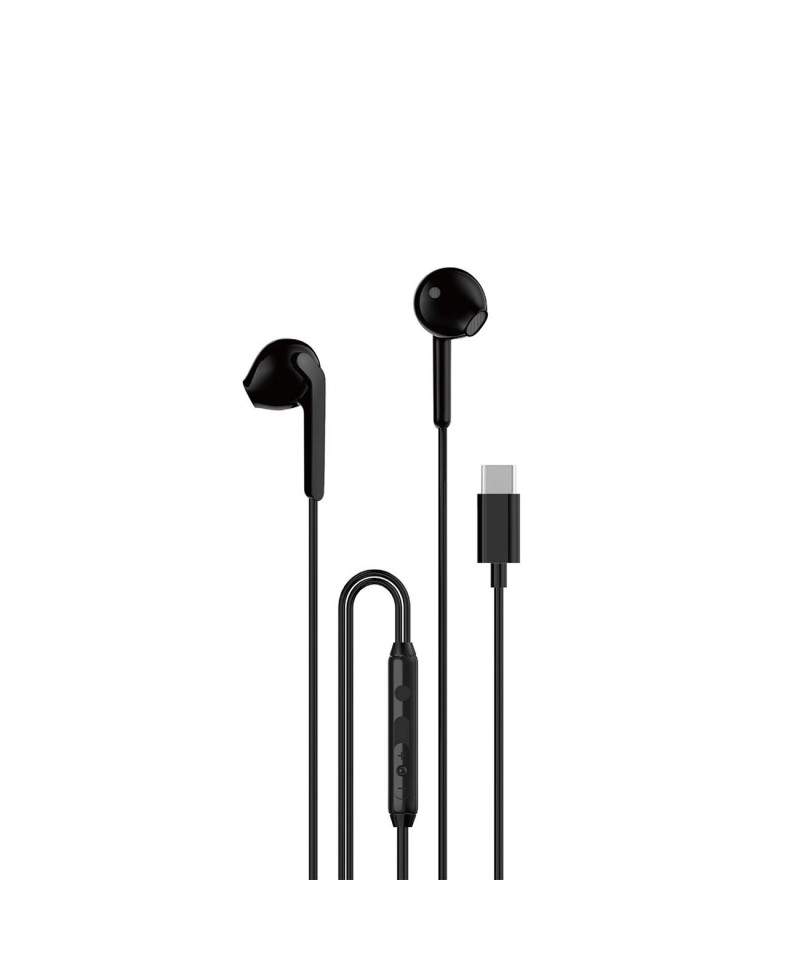 Dudao X3C In-Ear Wired USB-C Headphones 1.2m - Black