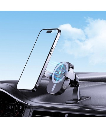 Dudao FW11 Car Phone Holder with 15W Inductive Charger for Air Vent/Cockpit - Black