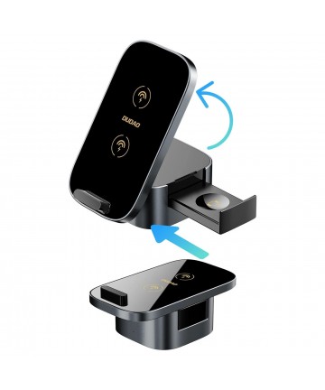 Dudao A11Pro+ 15W 3in1 Inductive Charger for Phone/Smartwatch/Headphones - Black