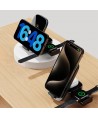 Dudao A11Pro+ 15W 3in1 Inductive Charger for Phone/Smartwatch/Headphones - Black