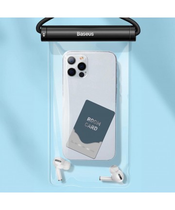 Baseus AquaGlide BS-PC030 case waterproof IPX8 with cylindrical clasp - black