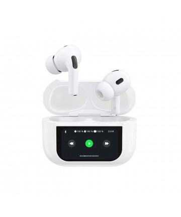 Dudao U19 in-ear TWS wireless Bluetooth 5.3 headphones with LED display - white