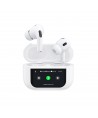 Dudao U19 in-ear TWS wireless Bluetooth 5.3 headphones with LED display - white