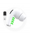 Dudao U19 in-ear TWS wireless Bluetooth 5.3 headphones with LED display - white
