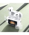 Dudao U19 in-ear TWS wireless Bluetooth 5.3 headphones with LED display - white