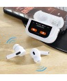 Dudao U19 in-ear TWS wireless Bluetooth 5.3 headphones with LED display - white