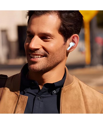Dudao U19 in-ear TWS wireless Bluetooth 5.3 headphones with LED display - white