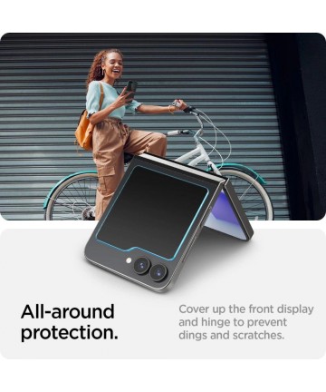 Spigen Glas.tR EZ Fit Tempered Glass for Samsung Galaxy Z Flip 6 - 2 pcs.