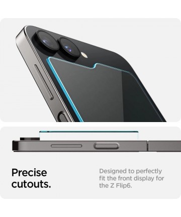 Spigen Glas.tR EZ Fit Tempered Glass for Samsung Galaxy Z Flip 6 - 2 pcs.