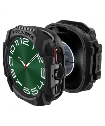 Spigen Rugged Armor Case for Samsung Galaxy Watch Ultra (47mm) - Matte Black