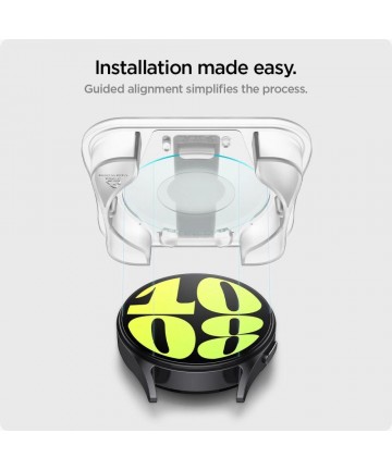 Spigen Glas.tR EZ Fit tempered glass for Samsung Galaxy Watch 7 (44 mm) - 2 pcs.