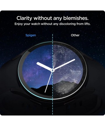 Spigen Glas.tR EZ Fit tempered glass for Samsung Galaxy Watch 7 (44 mm) - 2 pcs.