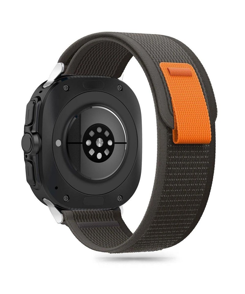 Tech-Protect Nylon Strap for Samsung Galaxy Watch Ultra (47mm) - Black/Orange