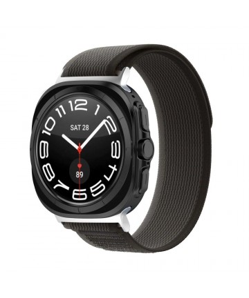 Tech-Protect Nylon Strap for Samsung Galaxy Watch Ultra (47mm) - Black/Orange