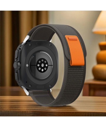 Tech-Protect Nylon Strap for Samsung Galaxy Watch Ultra (47mm) - Black/Orange