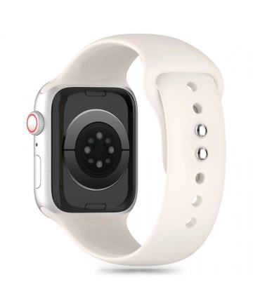 Tech-Protect Silicone Strap for Apple Watch 4 / 5 / 6 / 7 / 8 / 9 / SE (38 / 40 / 41 mm) - Beige