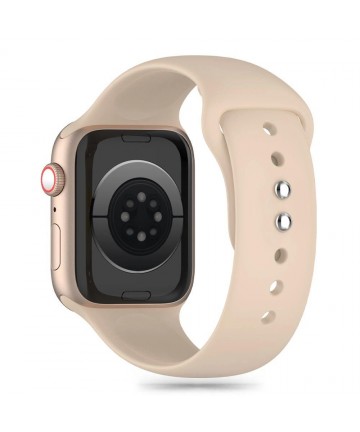 Tech-Protect Silicone Strap for Apple Watch 4 / 5 / 6 / 7 / 8 / 9 / SE / Ultra 1 / 2 (42 / 44 / 45 / 49 mm) - Brown