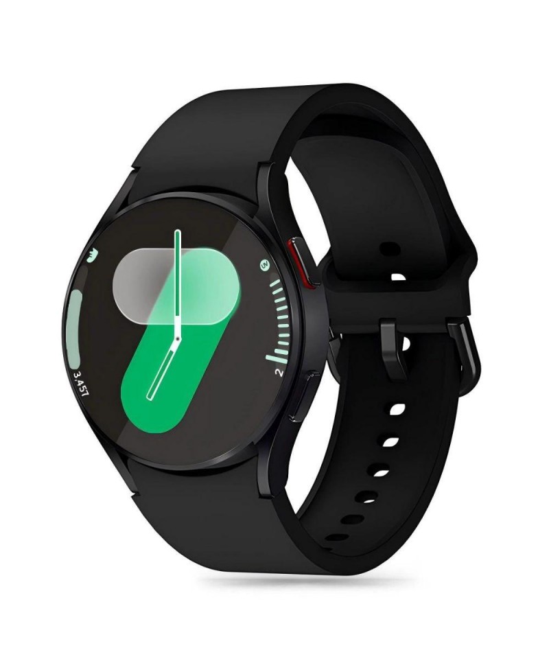 Tech-Protect Silicone Strap for Samsung Galaxy Watch 4 / 5 / 5 Pro / 6 / 7 / FE - Black