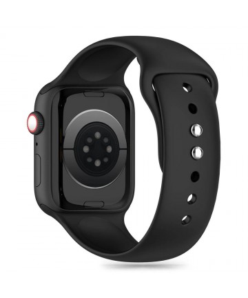 Tech-Protect Silicone Strap for Apple Watch 4 / 5 / 6 / 7 / 8 / 9 / SE / Ultra 1 / 2 (42 / 44 / 45 / 49 mm) - Black