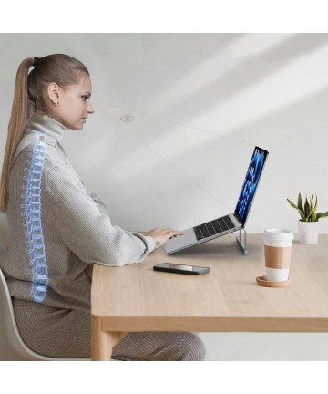 Tech-Protect ULS100 universal stand for laptops up to 16" - silver