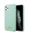 Guess GUHCN58LSLMGG iPhone 11 Pro green/green hard case Silicone Vintage Gold Logo