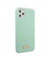 Guess GUHCN58LSLMGG iPhone 11 Pro green/green hard case Silicone Vintage Gold Logo