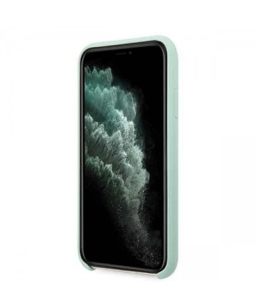Guess GUHCN58LSLMGG iPhone 11 Pro green/green hard case Silicone Vintage Gold Logo