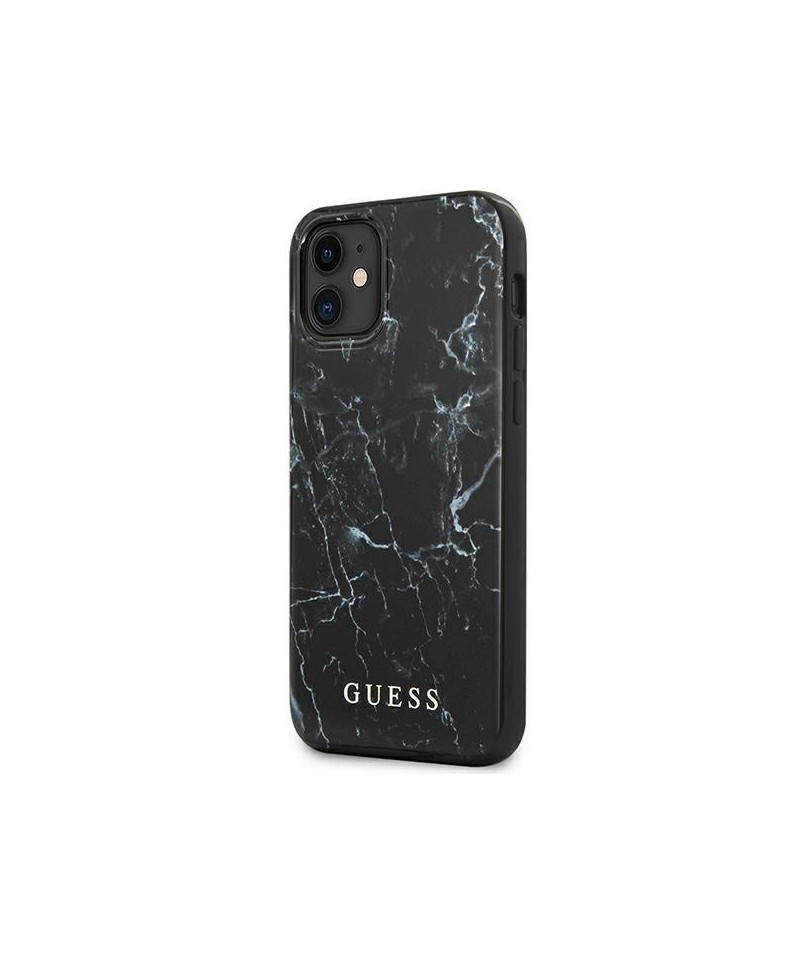 Guess Marble Case for iPhone 12 mini - Black