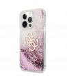 Guess GUHCP13XLG4GPI iPhone 13 Pro Max 6.7" pink/pink hardcase 4G Big Liquid Glitter