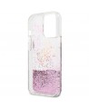Guess GUHCP13XLG4GPI iPhone 13 Pro Max 6.7" pink/pink hardcase 4G Big Liquid Glitter