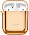 Baseus Shining hook Case Silica Protector for Airpods 1/2 gold (ARAPPOD-A0V)