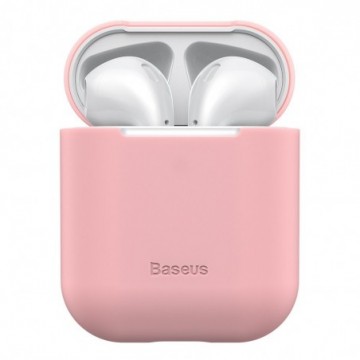 Baseus Ultrathin Series Silica Protector for Airpods 1/2 pink (WIAPPOD-BZ04)