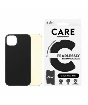 CARE by PanzerGlass Fearlessly Fashionable Case for iPhone 15 Plus - Black