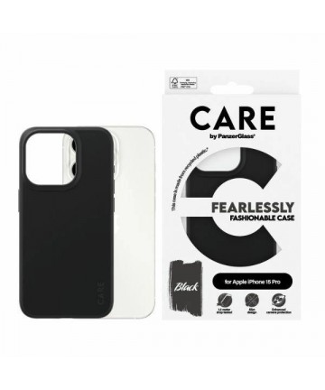 CARE by PanzerGlass Fearlessly Fashionable Case for iPhone 15 Pro - Black